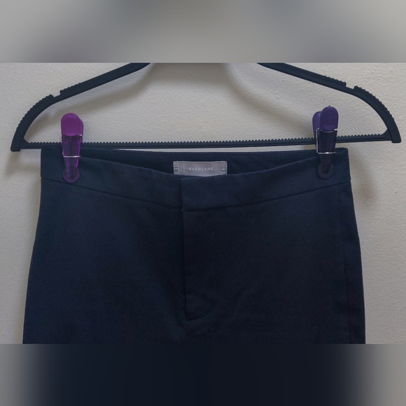 Everlane | The Fixed-Waist Stretch Cotton Pant | Black | Size 2 - Picture 5 of 10